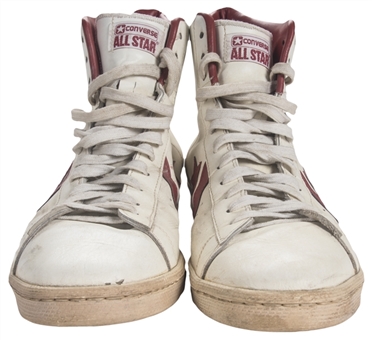 1980s Julius "Dr. J" Erving Game Used & Signed Sneakers (MEARS & Beckett)